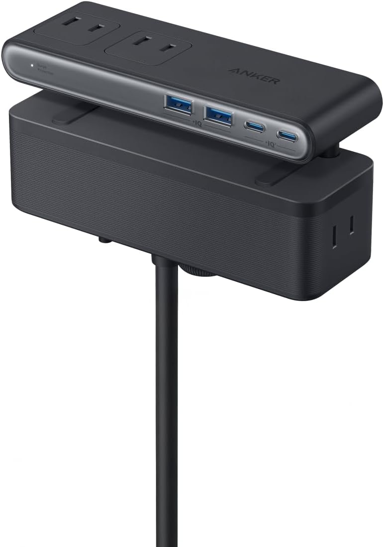Anker Nano Power Strip A9196 ブラック クランプ式10-in-1電源タップ